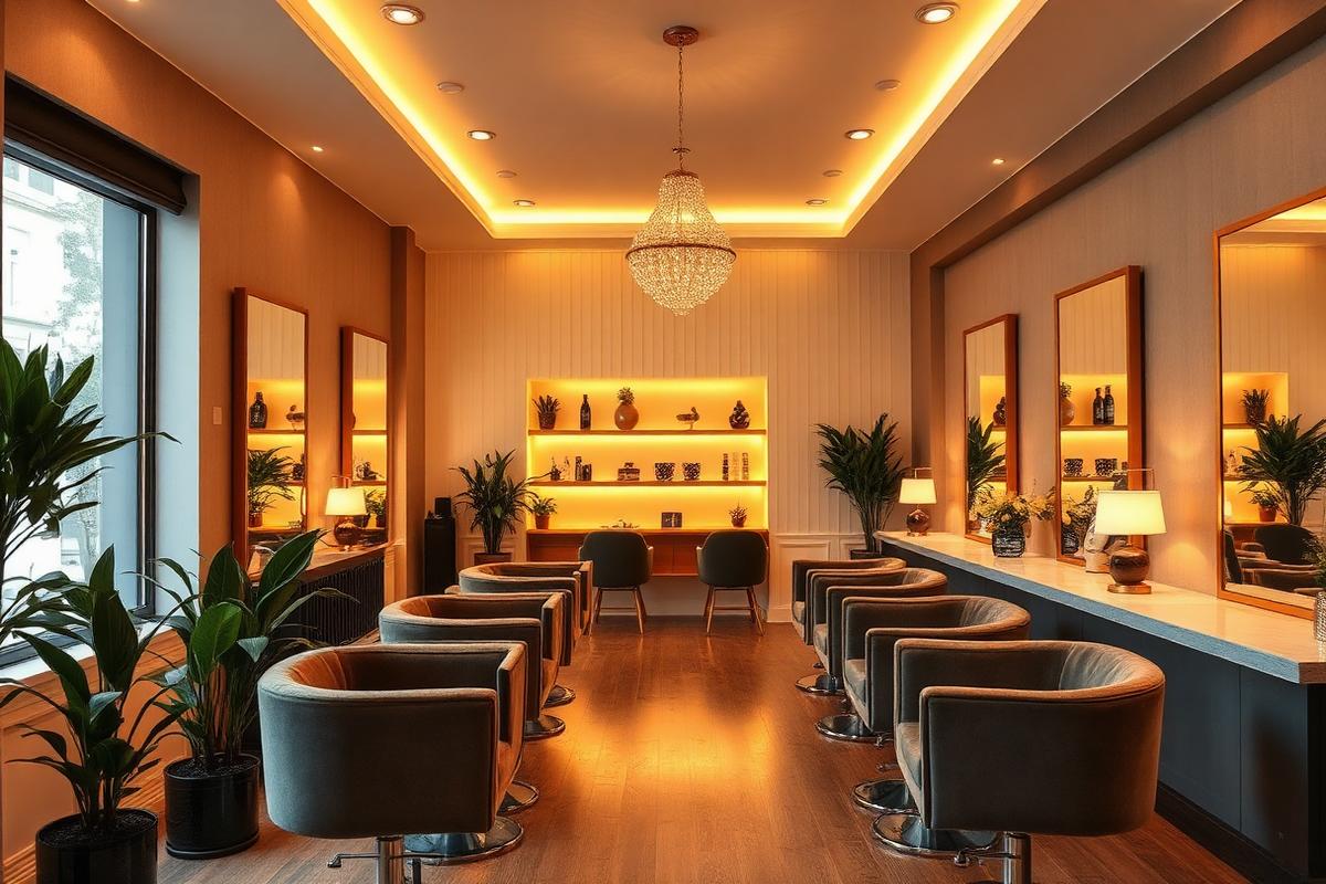 Intérieur du salon HAIR'itage