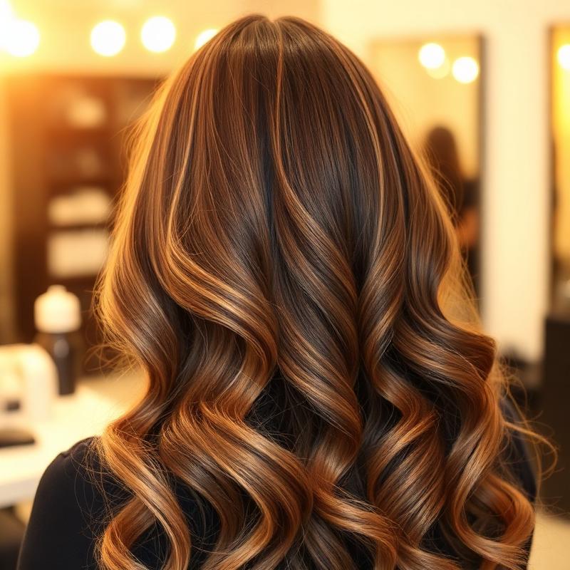 Ondulations caramel